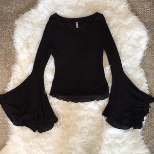Free People Black Top NWOT